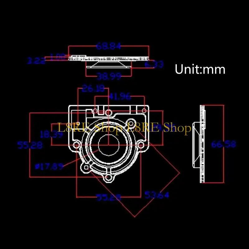 L8RE Professional Humidifier Internal Parts Mounting Bracket for 25mm Atomizing Chip