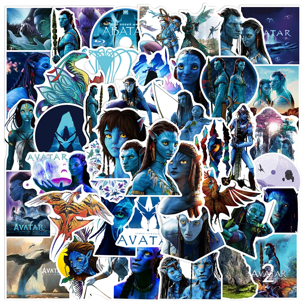 10/30/50 szt. Naklejki z filmu Disneya Avatar 2: Droga Wody, naklejki anime, naklejki graffiti z kreskówek, naklejki na telefon, laptop, gitarę, fajne naklejki, zabawka