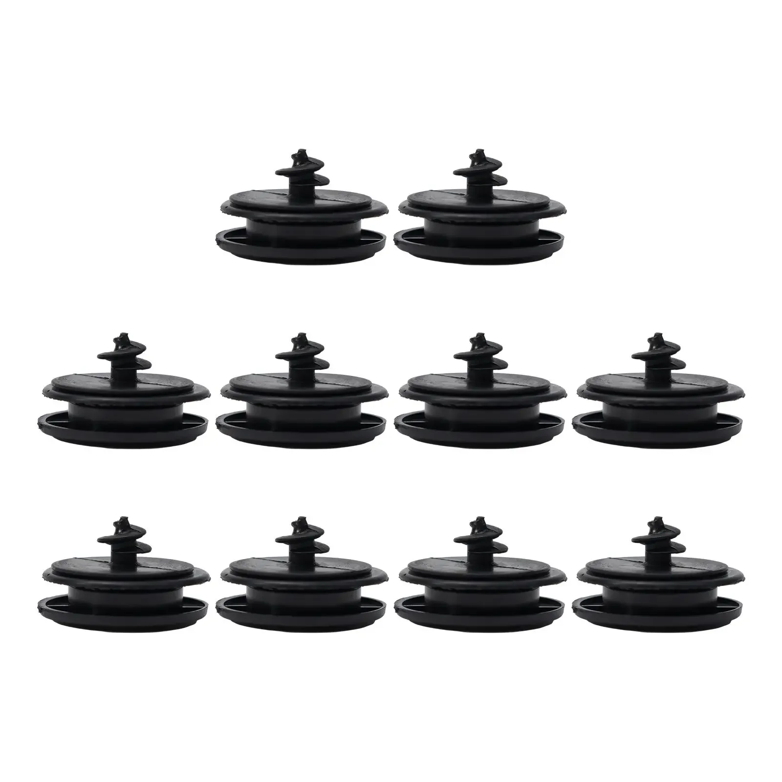 10Sets Floor Mat Clips Accessories Car Carpet Retainer Fixing Holders Parts Replacement Black Practical Durable