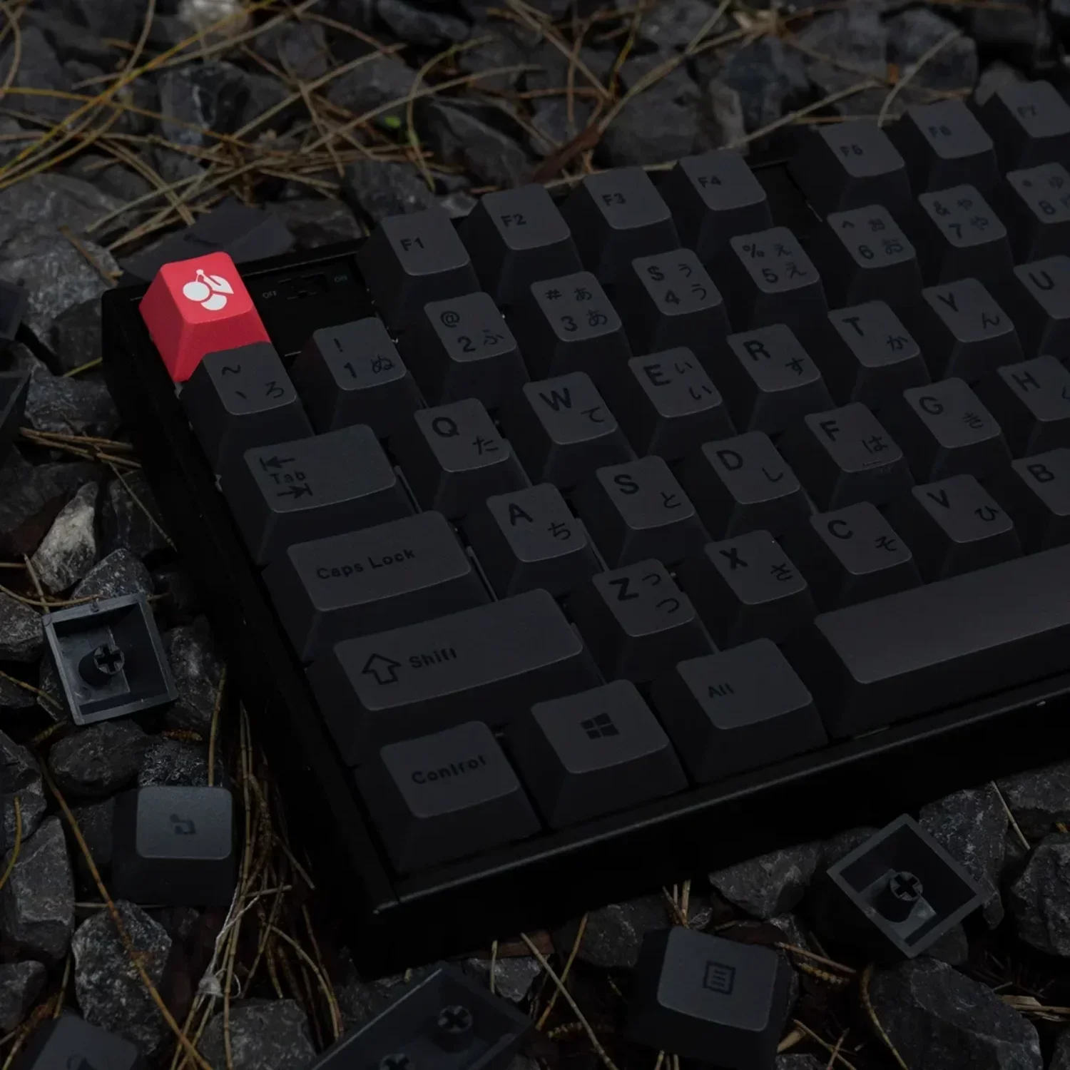 Gray Personalized Keycaps 130 Keys PBT Thermal Sublimation Cherry High Adaptive Mechanical Keyboard