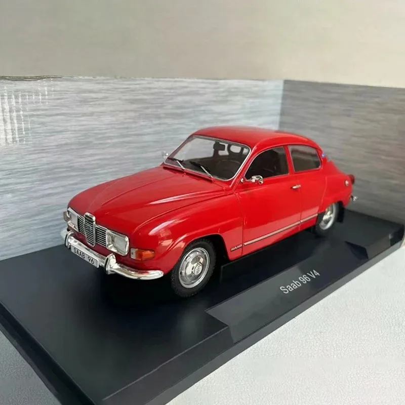 1:18 Scale SAAB 96 V4 Classic Car Simulation Alloy Car Model Diecast Toy Collectible Ornaments