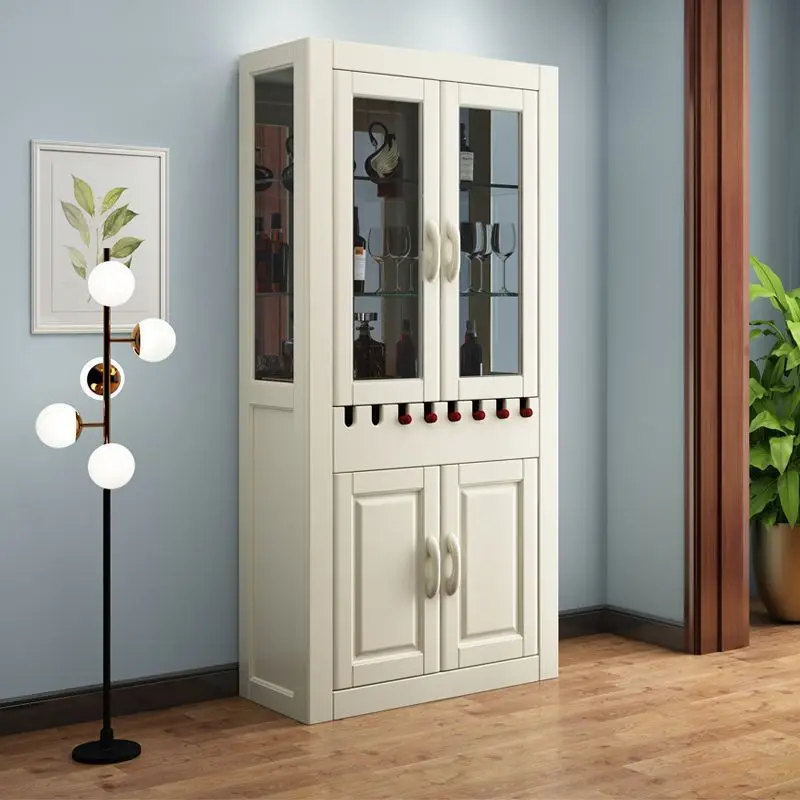 0,9 Meter Schuhschrank Typ Weinschrank aus massivem Holz