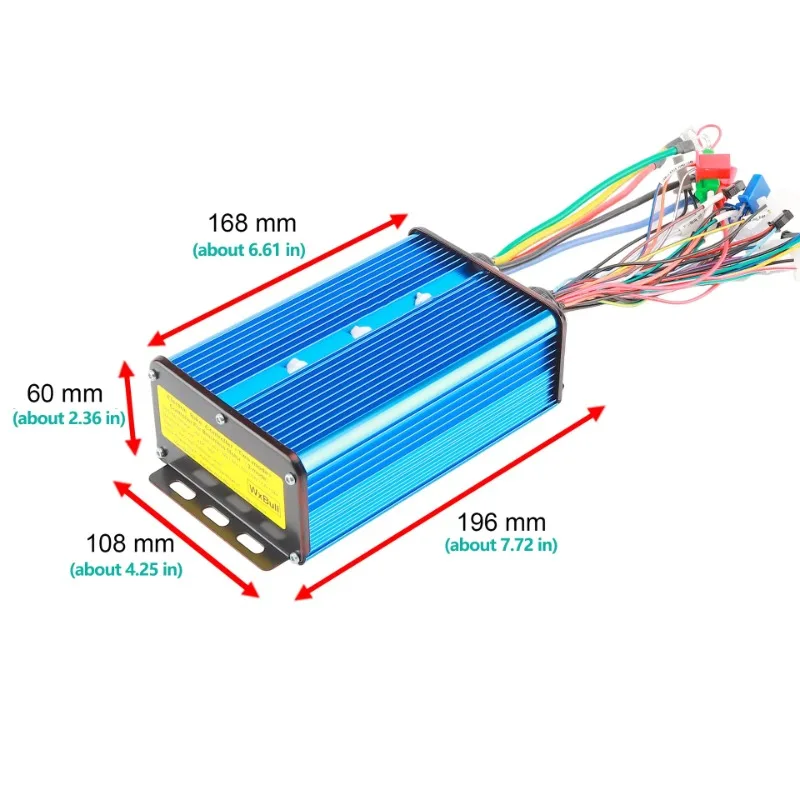 High Power Motor Controller 36V 48V 52V 60V 72V 1800W 2000W 3000W 45A~60A For electric cart E-Bike Brushless Speed regulator