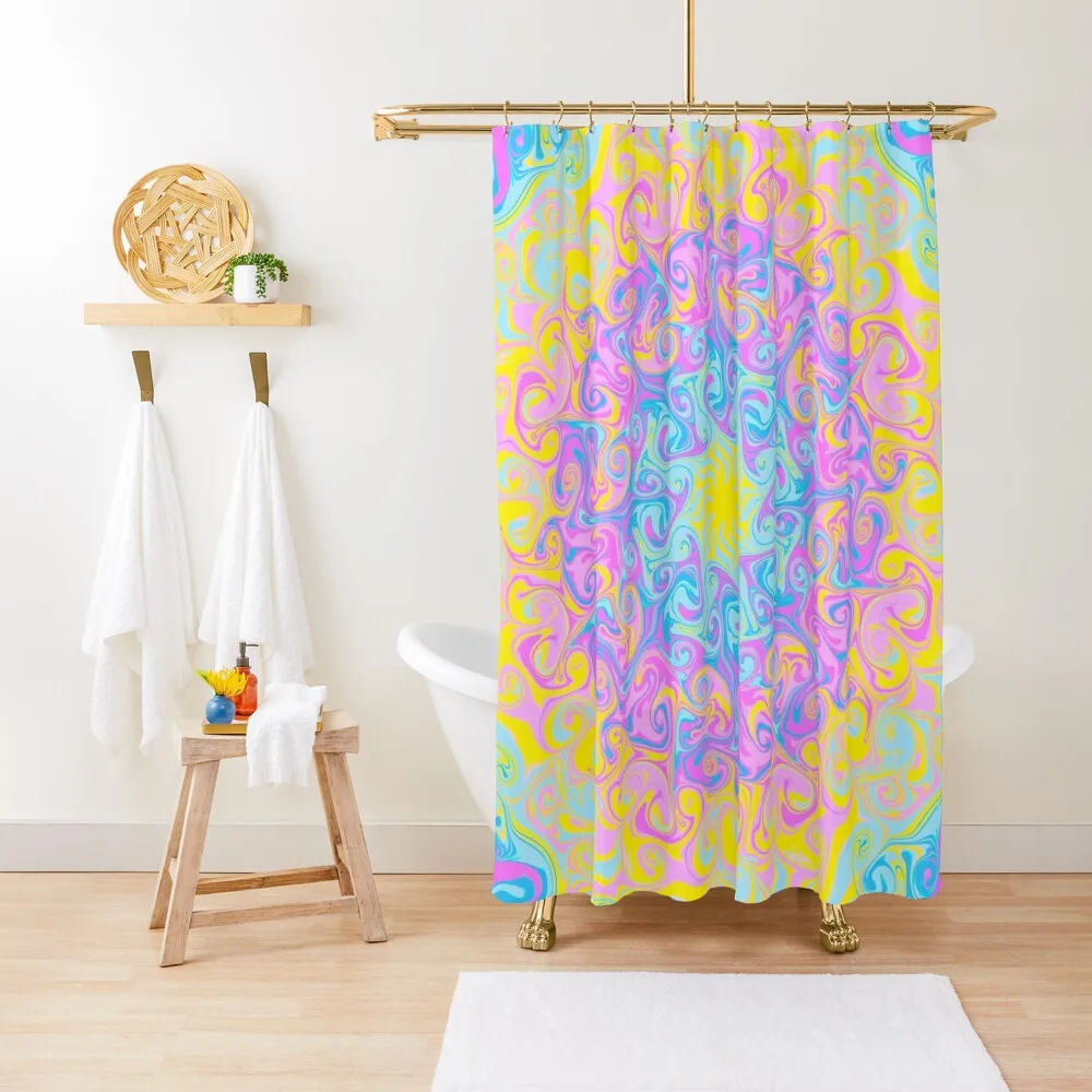 

Colorful Dream Mandala Shower Curtain Elegant Bathroom Waterproof Shower And Anti-Mold Cute Shower Bathtub Curtain