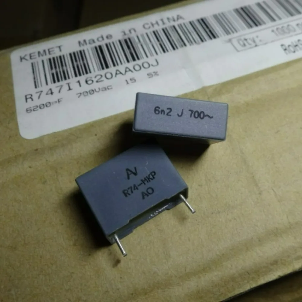 

20PCS AV R74 MKP 0.0062uf/700VAC Replacement 6.8nf 6800pf 682 New 15mm Film Capacitor