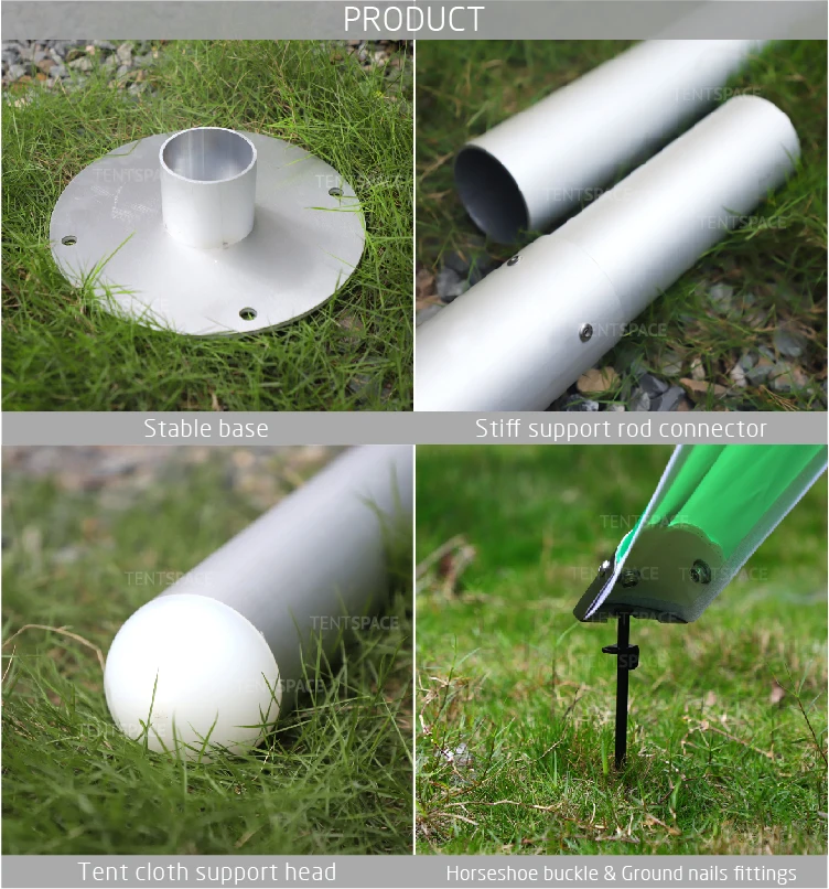 Tenda Da Campeggio Impermeabile Star Shaped Camping Tent Waterproof Fabric Single Pole Star