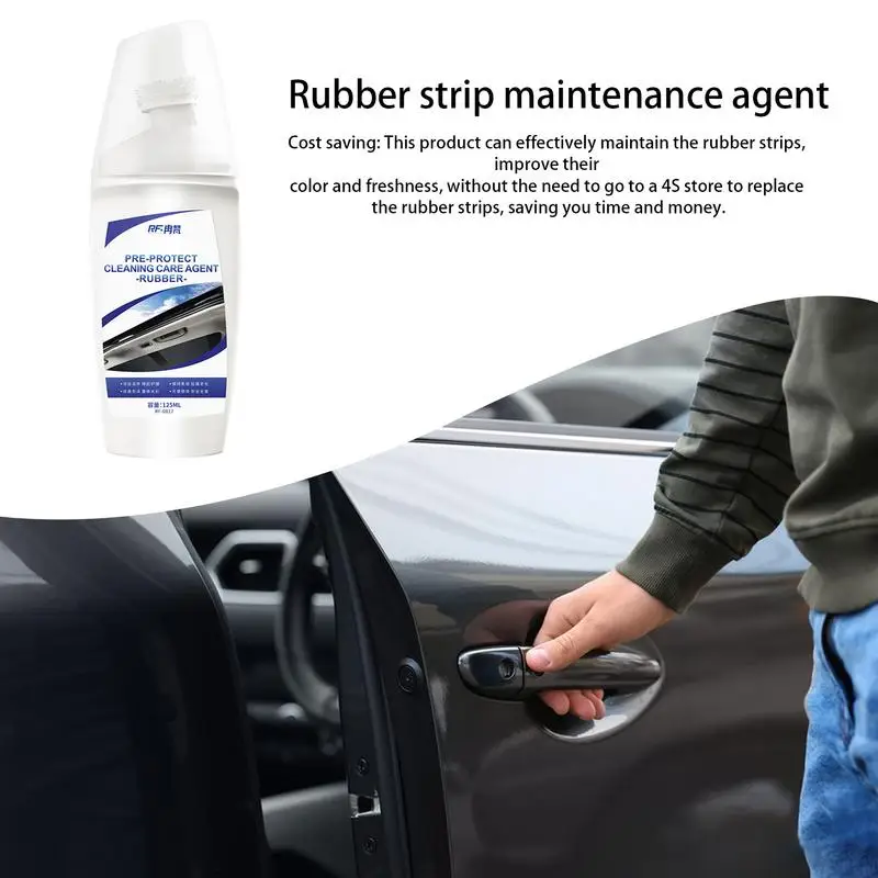 Car Rubber Curing Agent, Renovator Care Spray, Cera Líquida, Polimento, Limpador de Carro, Suprimentos de Manutenção, 125ml