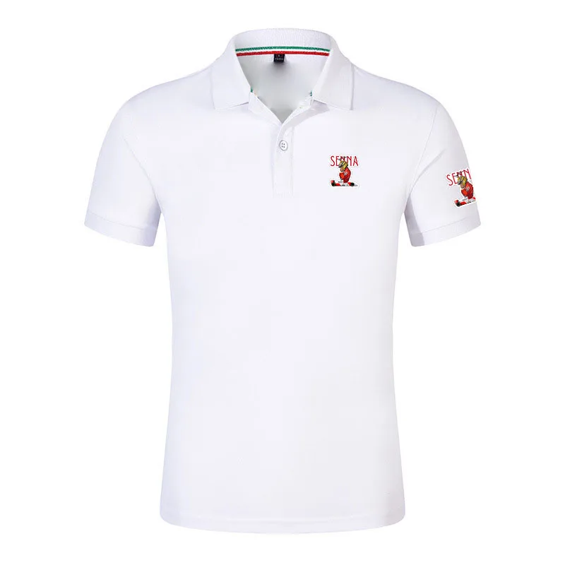 Ayrton Senna Graphic 2026 Men's New Summer Cotton Comfortable Regular Polo Shirt Casual Solid Color Slim Fit Tops