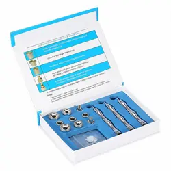 Puntas de microdermoabrasión de diamante, 9 puntas, 3 varitas, punta de dermoabrasión para exfoliación de la piel facial, removedor de espinillas, cuidado facial, salón de belleza