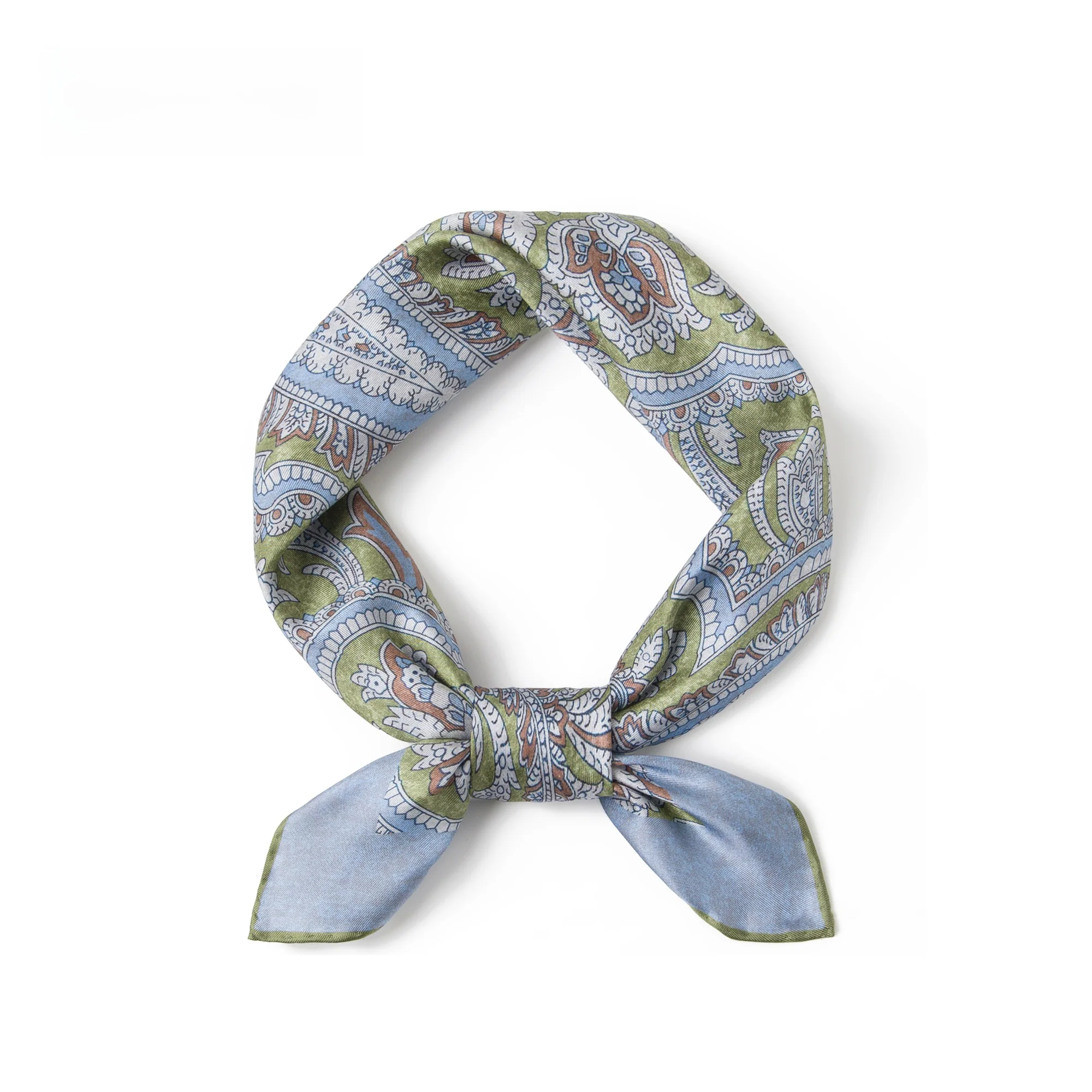 レトロペイズリー柄メンズアウトドア多機能ネックプロテクションスカーフ、デイリー通勤用トレンドアクセサリー、シルクスカーフ、多用途ラップ