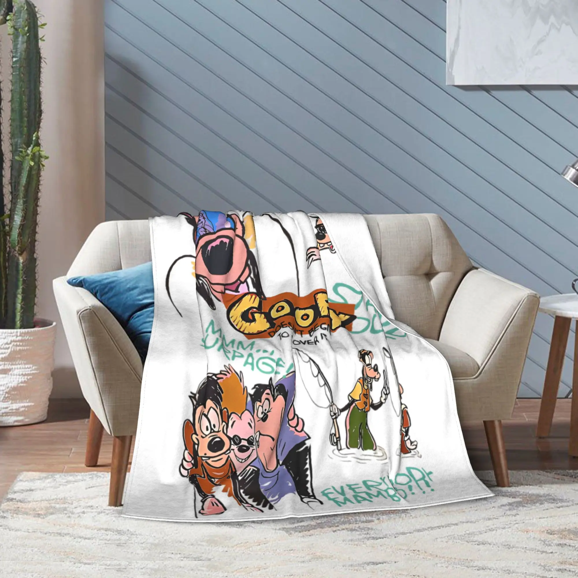 شخصيات فيلم جوفي رسم بطانية الفانيلا الخريف الشتاء ماكس وروكسان متعددة الوظائف سوبر لينة رمي بطانية المفرش #4