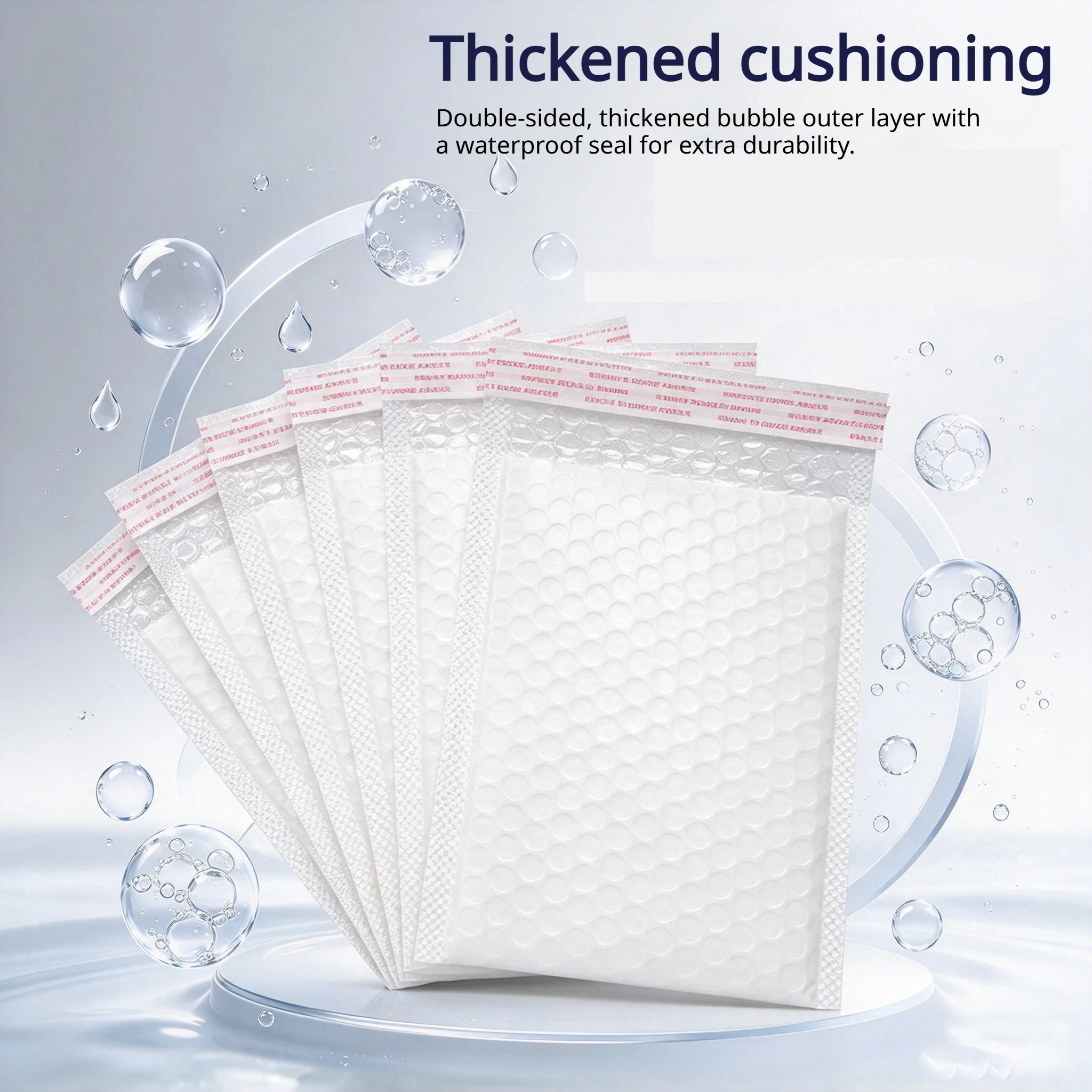 20Pcs Bubble Envelopes Bag Waterproof Foam Bubble Mailers Express Shipping Envelope Bags Self Seal Packaging Organizer