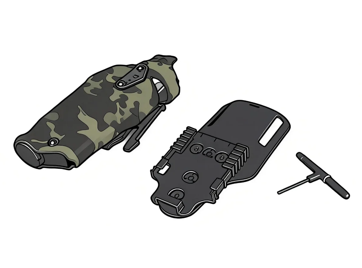 Etui-de-ceinture-g17-avec-lampe-x300-adaptateur-de-cuisse-ensemble-d'etuis-a-degagement-rapide-sangle-de-jambe-fixe