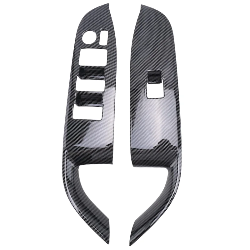 

Unusual ABS Window Glass Lift Button Switch Cover Trim Sticker ABS Carbon Fiber Door Armrest RHD For Toyota Voxy 2022