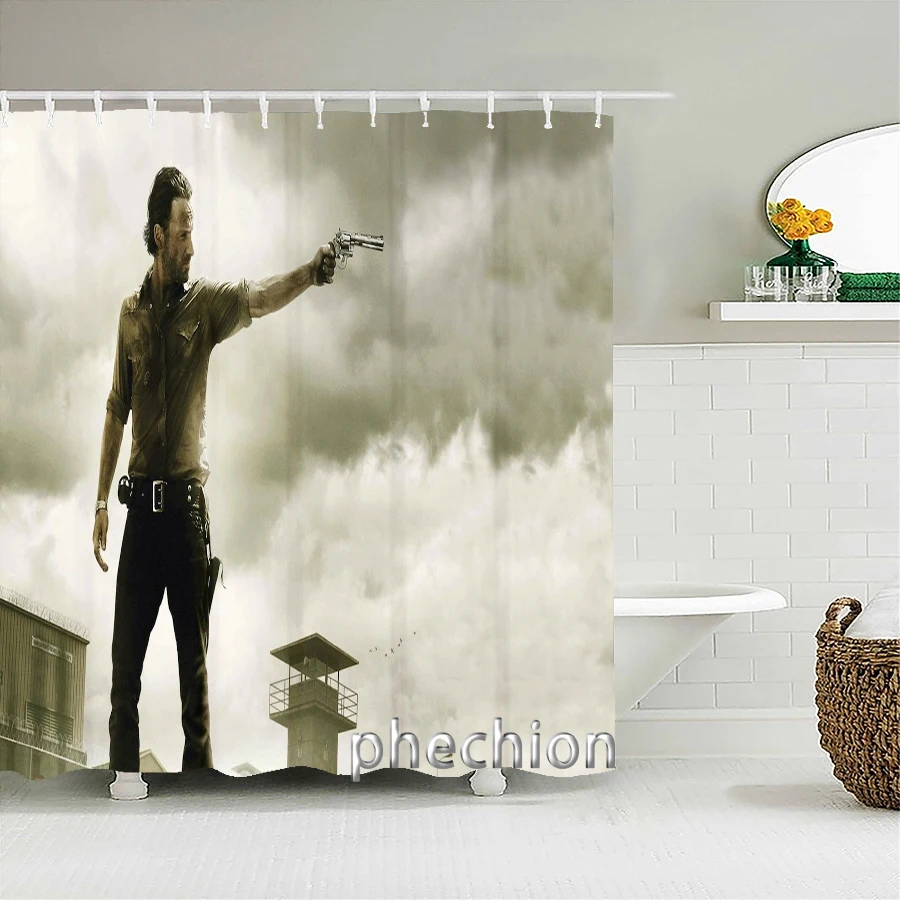 the-walking-dead-movie-shower-curtain-3d-bathroom-curtain-fabric-waterproof-polyester-washable-bath-screen-curtain-set-x08