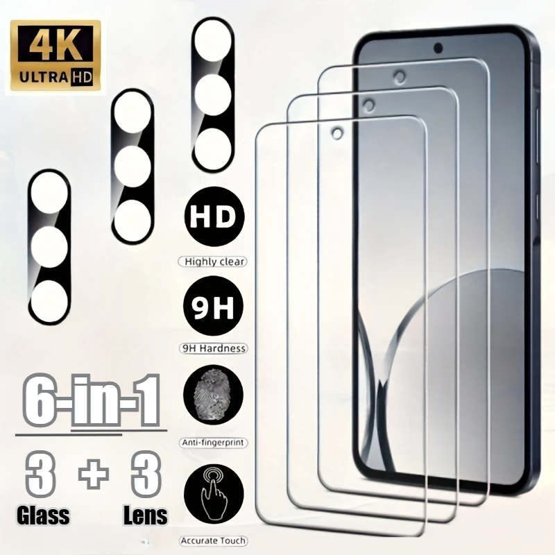 Закаленное стекло 6-в-1 Ultra HD для Samsung Galaxy S25 S24 Ultra S25 Edge Camera Lens Glass Film для Samsung S21 S22 S23 Plus S20