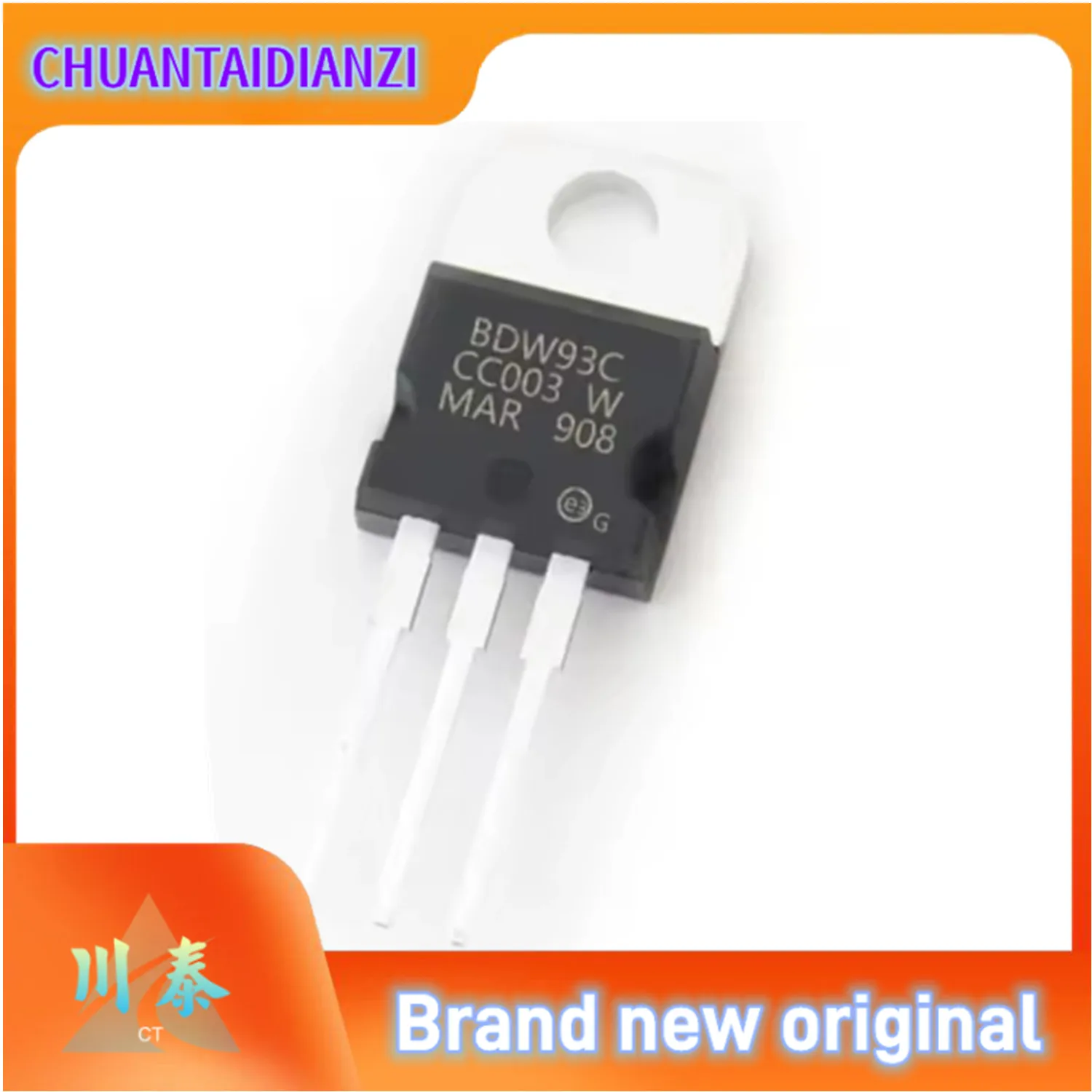 (10Pcs/Lot) 100% New Imported Original BDW93C BDW93 BDW94C BDW94 TO-220 High Power Darlington Transistor 100V 12A