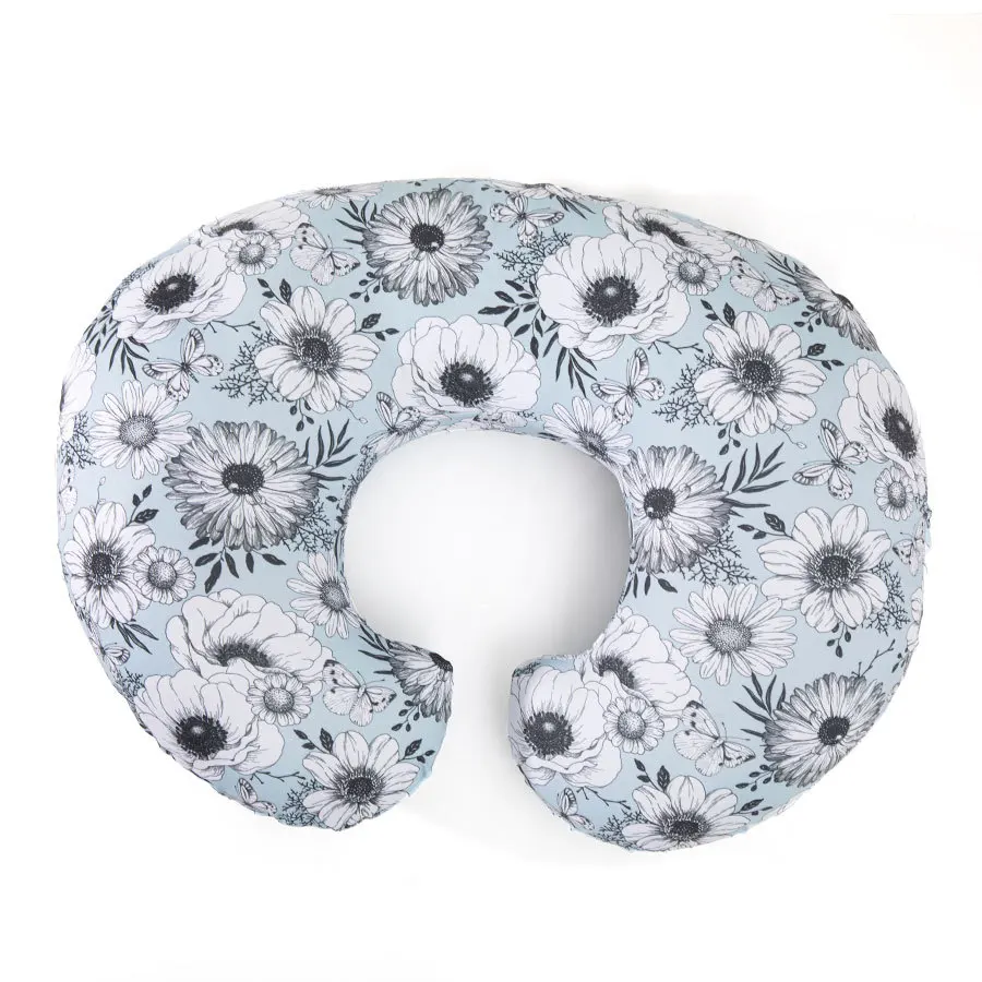 Feeding Pillow for Pregnant Women Multifunctional Soft U-shaped Cover Removable Printed Waist Support Cushion Newborn Pillows