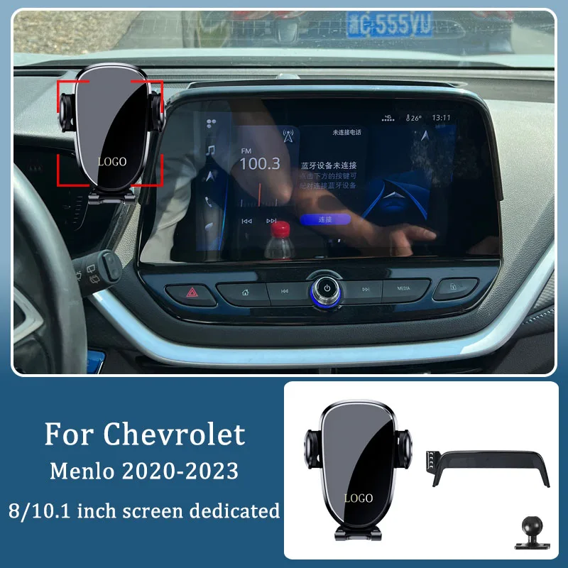 For Chevrolet Menlo 2020-2023 Car Mobile Phone Holder 360 ° Rotating Screen 8/10.1 Inch Fixed Bracket GPS Navigation Accessories