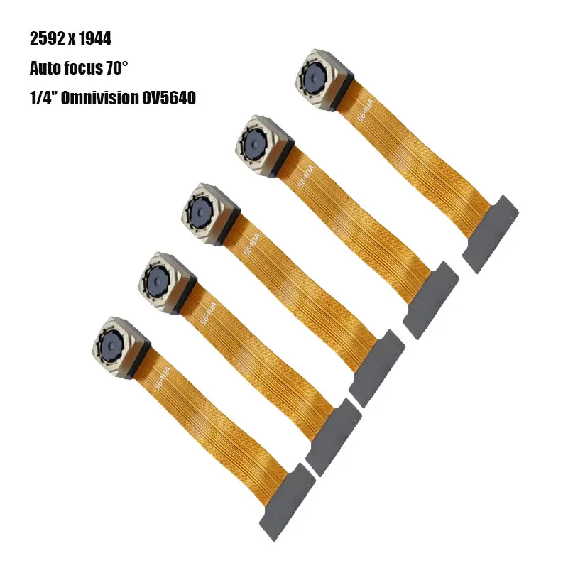 1/5 pièces OV5640 5MP HD DVP Module de caméra Autofocus 70 degrés pour ESP32-CAM carte souple 24PIN Interface FPC longueur 50MM