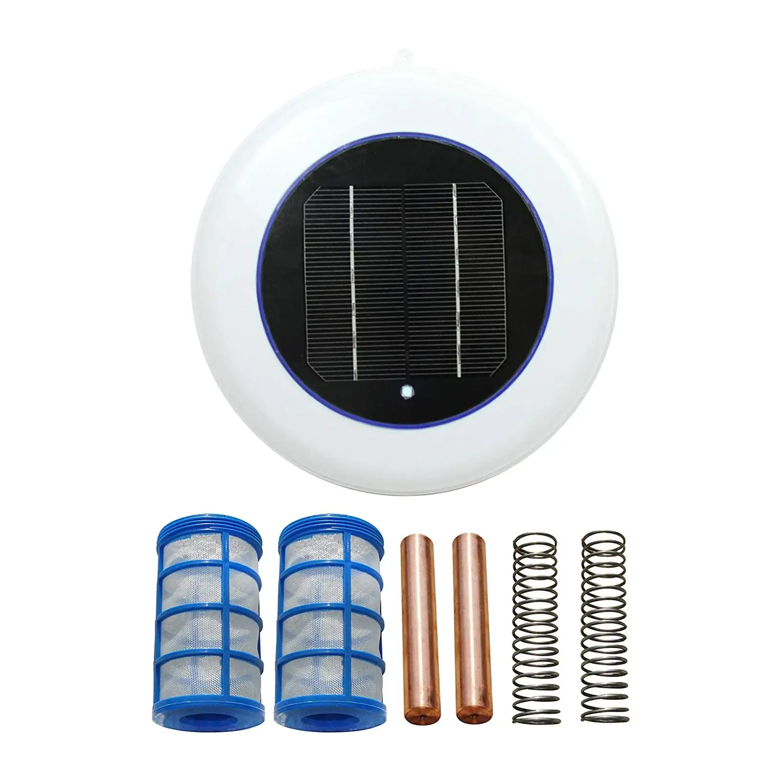 

Solar Pool ,Copper Silver Ion Swimming Pool Purifier Water Purifier,Kills Algae Chlorine-Free for Outdoor Hot Tub Spa