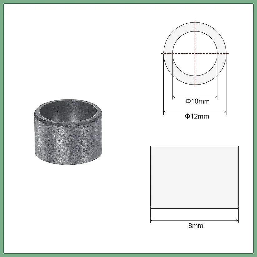 1/2/4pcs GSM-3034/0507/0608/0810/1012/1214 Oil Free Sleeve Bearings, Pressure Resistant POM Wrapped Oilless Bushings for Quie