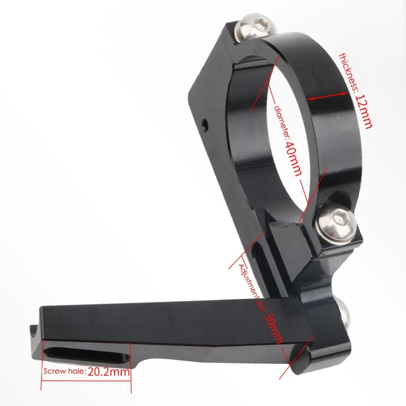 A74K-Litepro Sp8 Folding Bike Front Derailleur Adapter Conversion Mounting Base 40Mm Clamp Ring BMX Cycling Parts