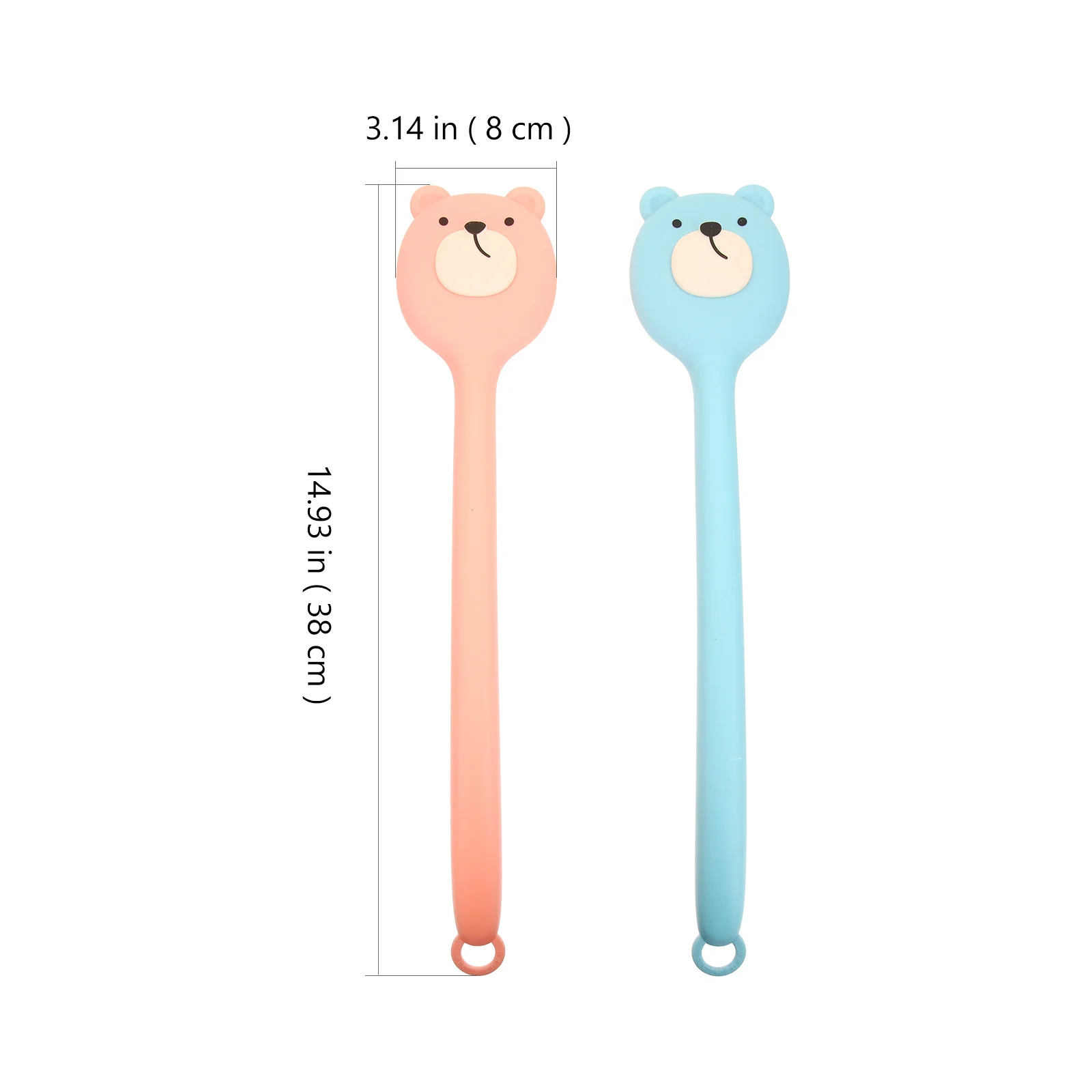 

2Pcs Back Scrubber Long Handle Bath Brush Practical Body Scrubber Shower Back Washer Hanging Hole for Storage Body Brush