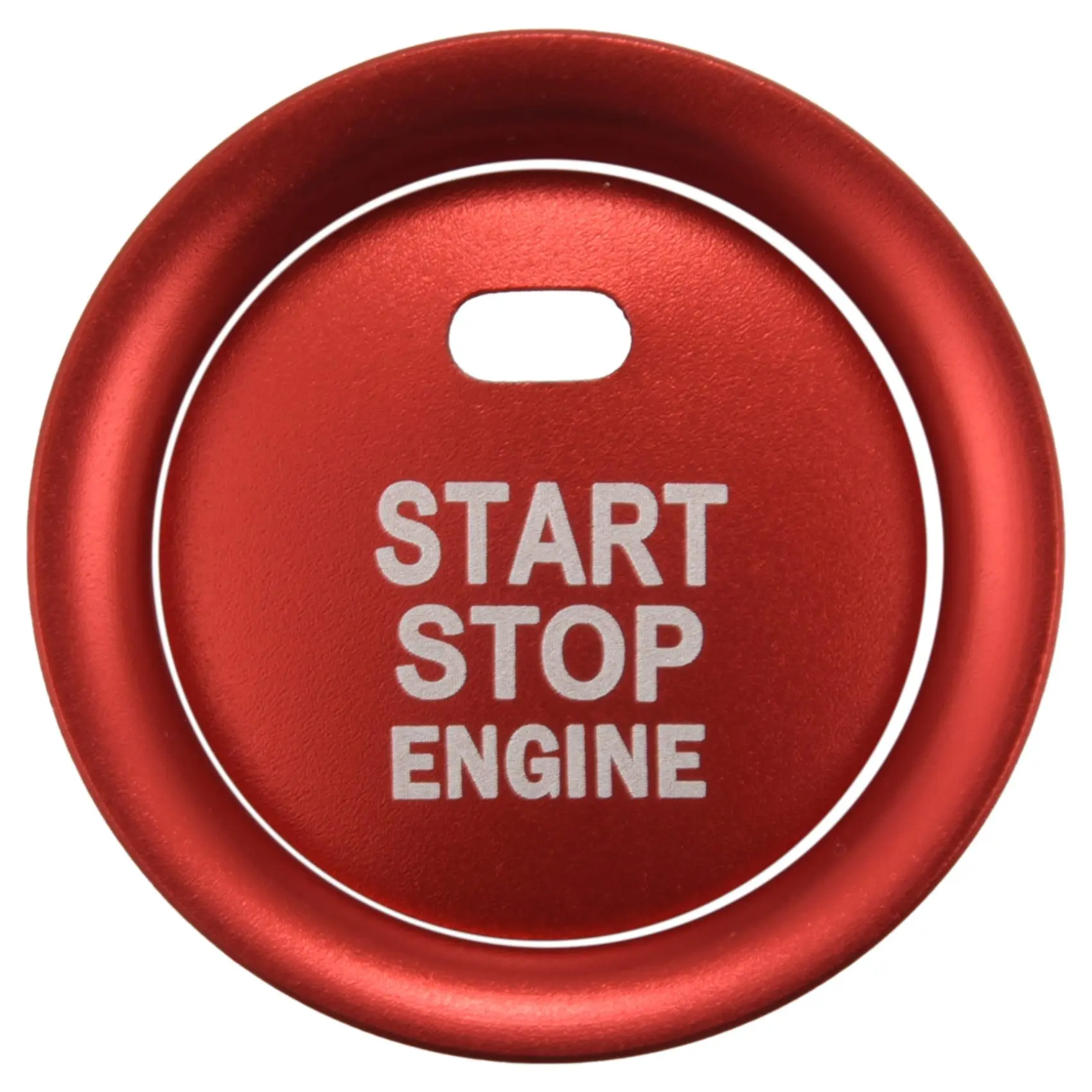 2Pc Set Keyless Engine Push Start Button & Surrounding Decoration Ring for 6 -3 -5 -9 MX-5 with Push Start Engine Feature