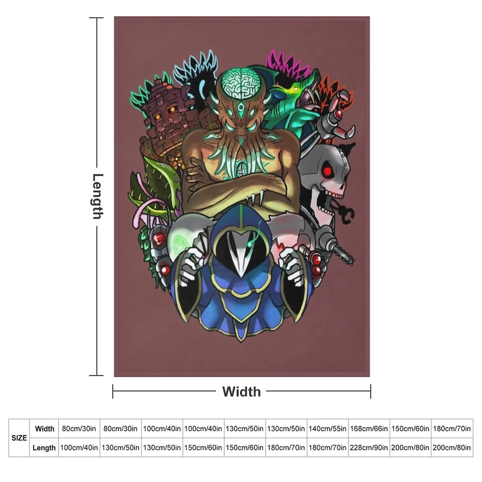 Terraria Boss Rush Hardmode Edition Throw Blanket couch cozy soft plush fuzzy picnic outdoor blanket