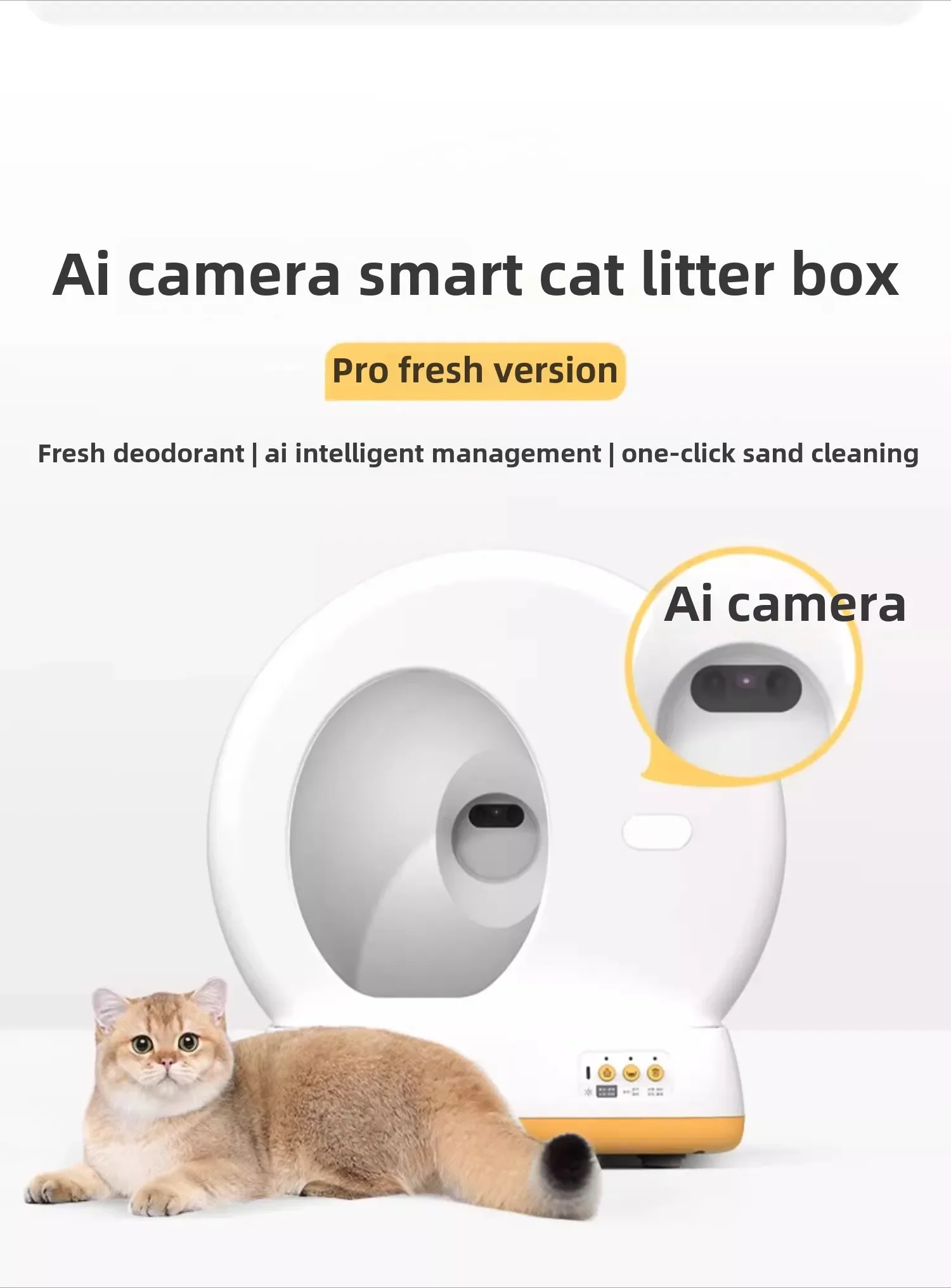 Automatic cat litter box oversized anti-splash and deodorant fully enclosed