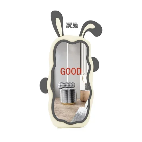 Rabbit Full-Length Mirror Girls' Bedroom Dressing Mirror Home Rabbit Ear Cute