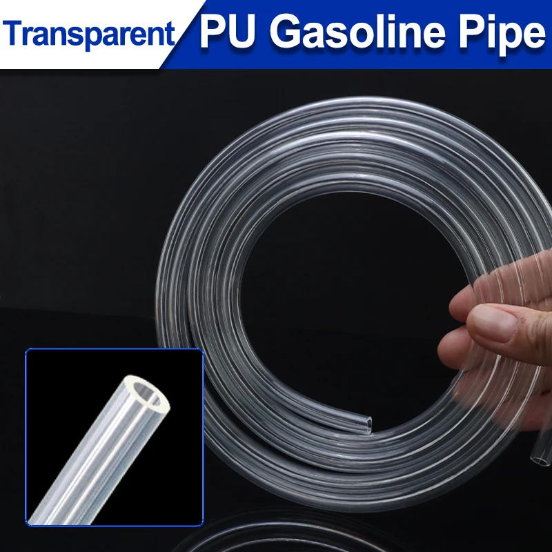 Transparent Fuel Line Hose ID2/2.5/3/4~7mm×OD 3.5~10mm Small Engine Tube Petrol Pipe for Trimmer Chainsaw Blower Line Tool 1~30M