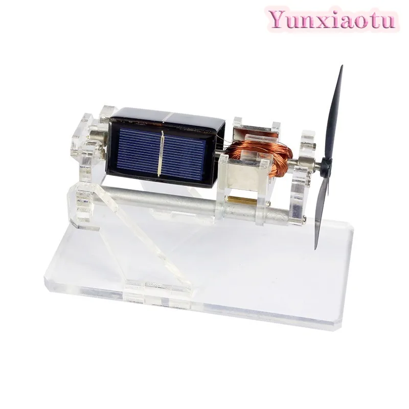 Stark Technology Double Layer Fan Blade Maglev Solar Motor, Mendocino Dual Axis DIY Design