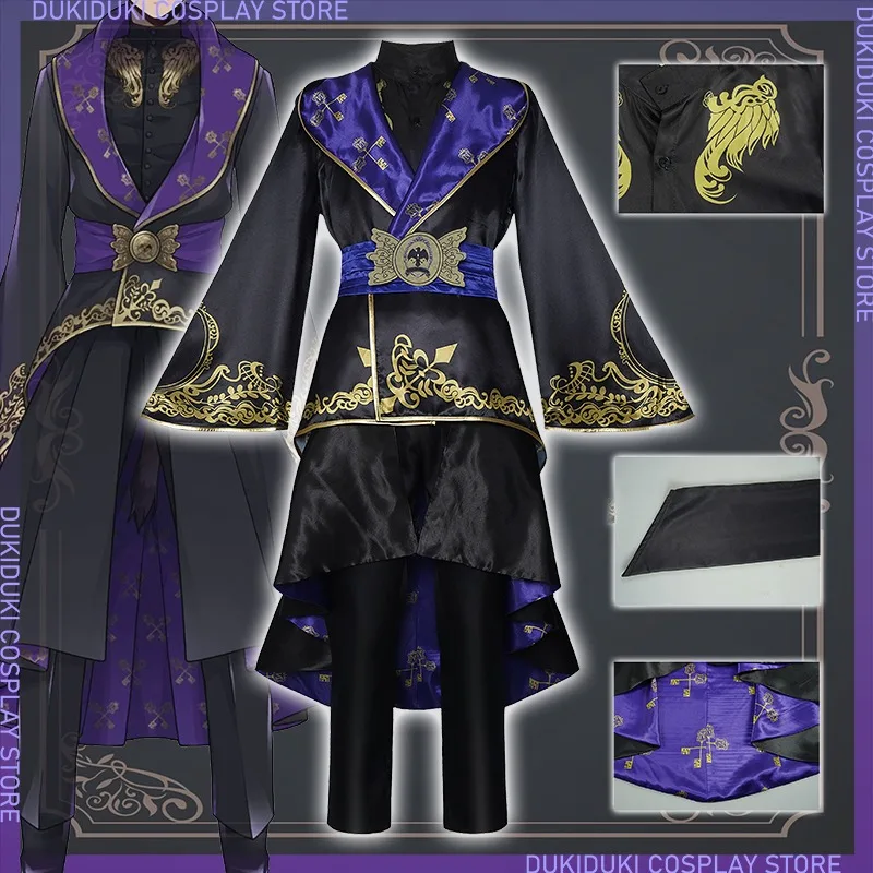 

Twisted Wonderland Cosplay Anime Game Costumes Riddle Malleus Idia Lilia Black Fancy Cloak Party Uniform Halloween Role Playing