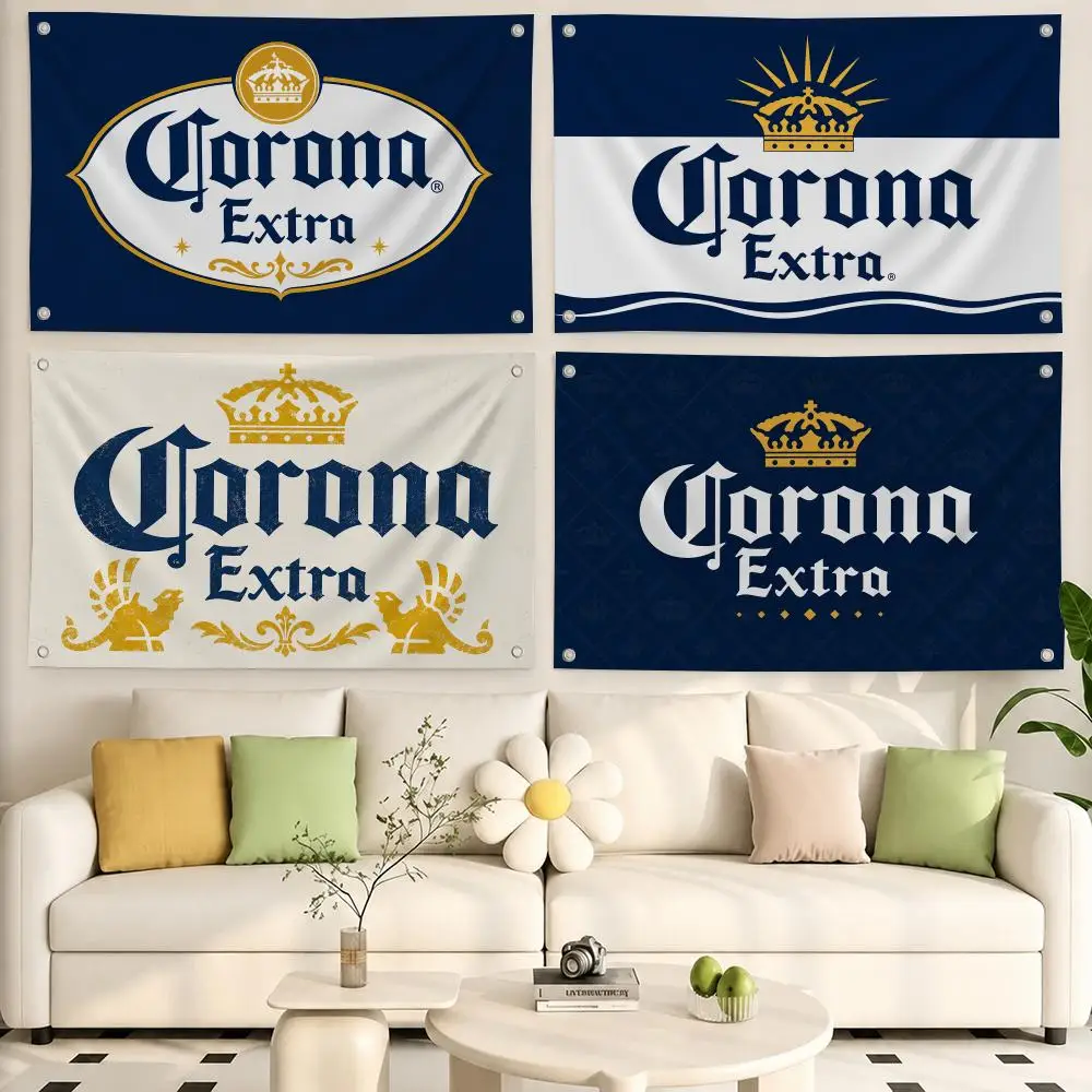 Drink C-Corona Extra Flags Flags, Room, Dormitory, Camping, Party, Home Decor Gifts
