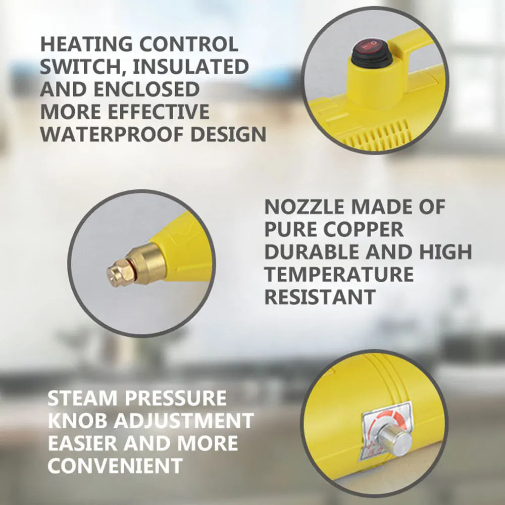 220V Electric Steaming Cleaner High Temperature And Pressure Steam Cleaner For Hood Air Conditioner Kitchen Tool Steaming Clean