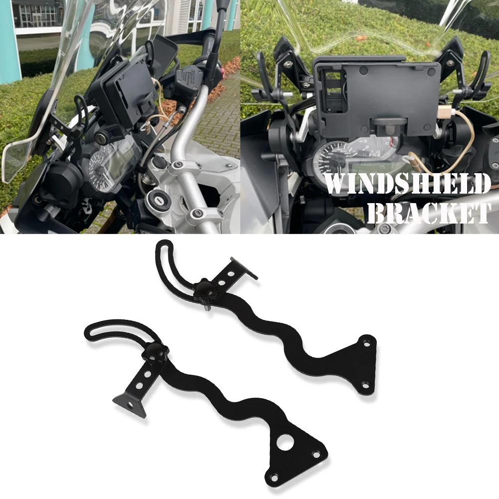 

Motorcycles For BMW R 1250 GS Adventure GS1200 R1200GS LC ADV R1250GS Additional Windshield Windscreen Reinforced Bracket Mount