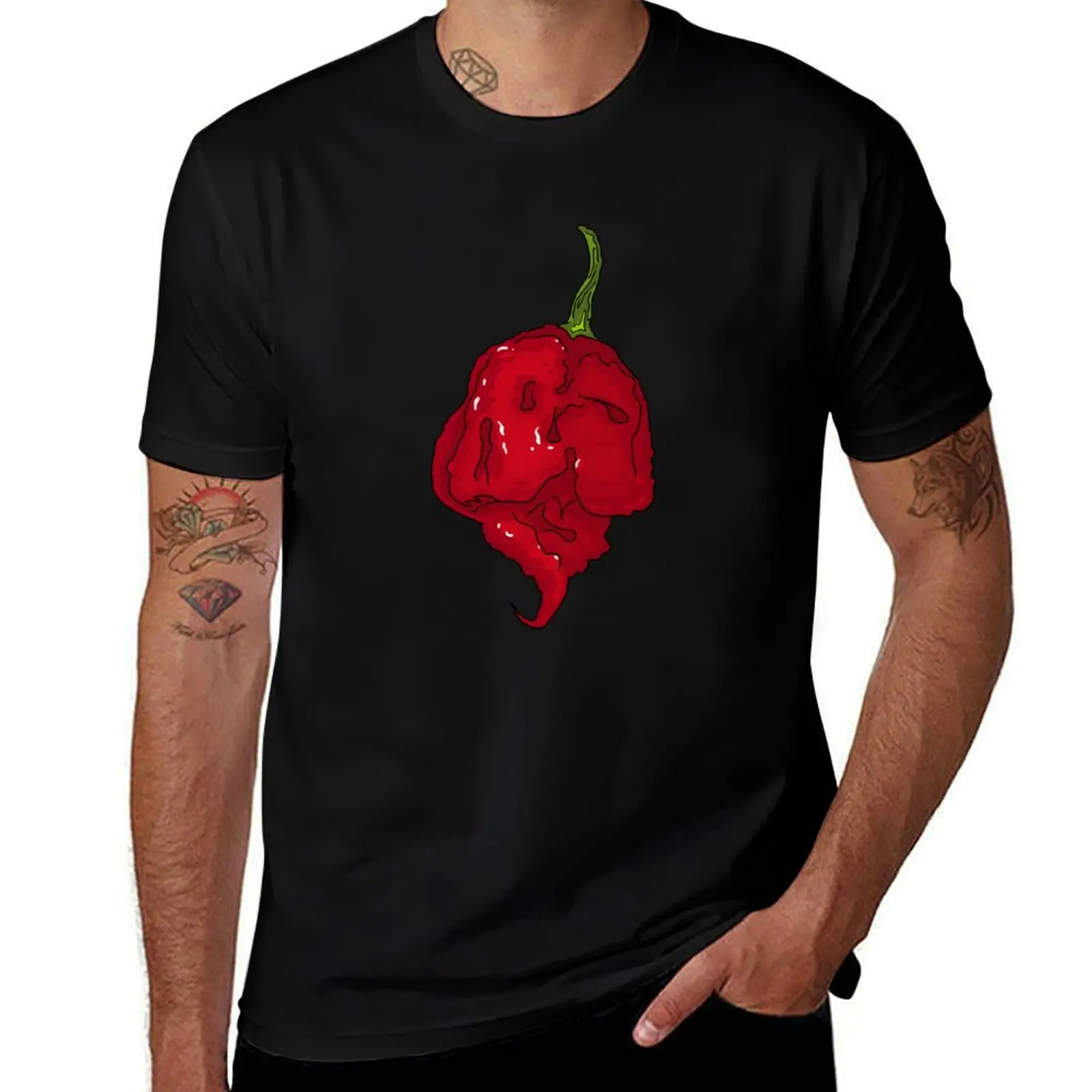 Chili Pepper Carolina Reaper T-Shirt vintage t shirts heavyweights korean fashion shirts men graphic