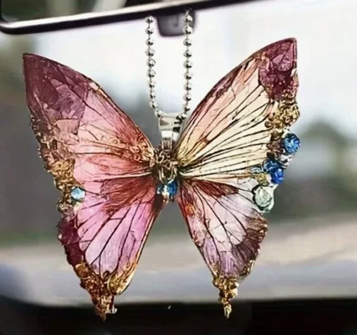Hot-selling new manufacturer price Dragonfly butterfly car decoration pendant