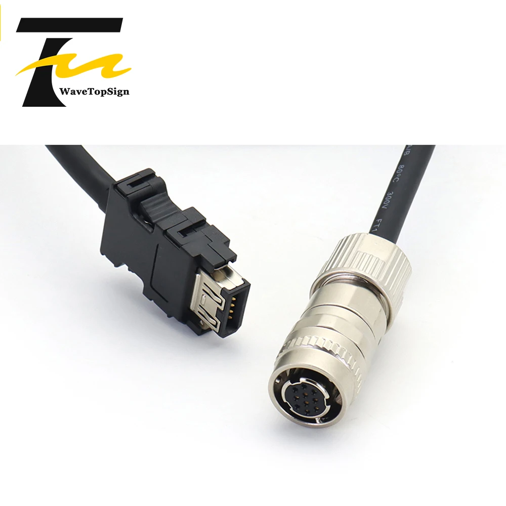 WaveTopSign High Power Servo Motor Encoder Cable MR-J3ENSCBL for Mitsubishi MR-J3 J4 JE Serial