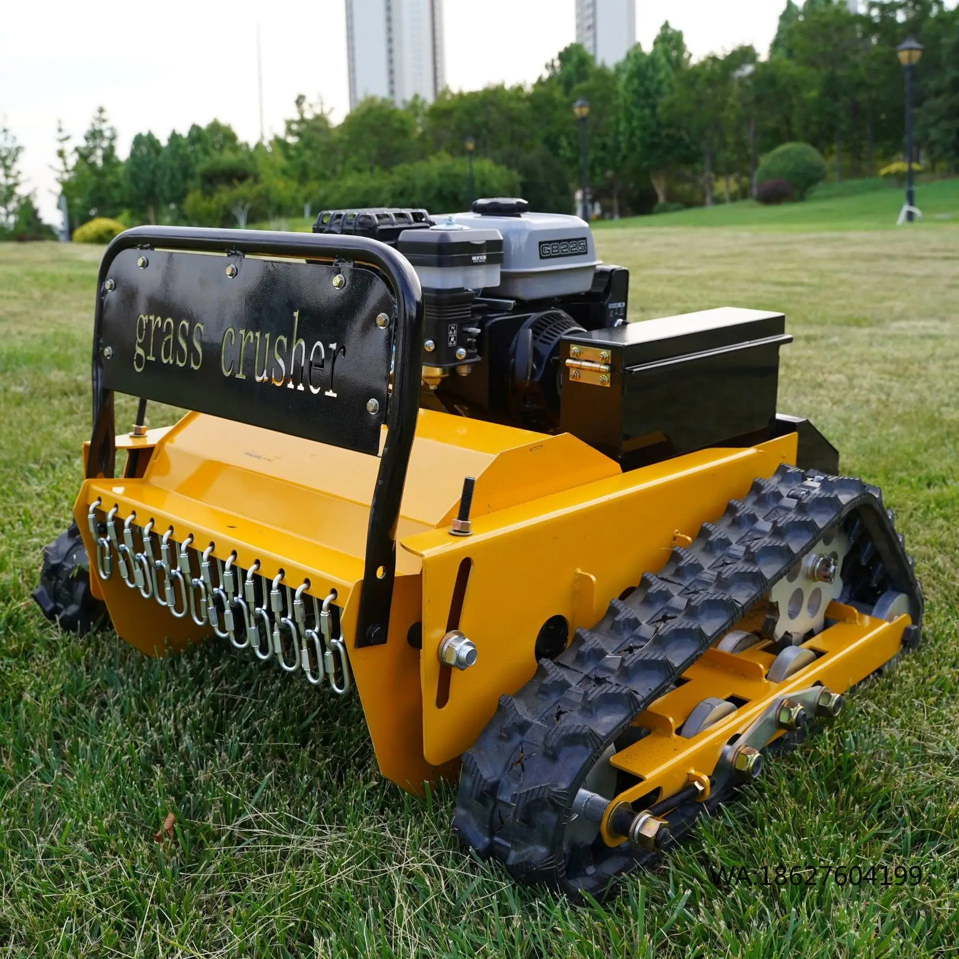 

Control Lawn Mower 9HP High Power Lawn Mowers Grass Chopper Professional Farm Machinery Smart Remote