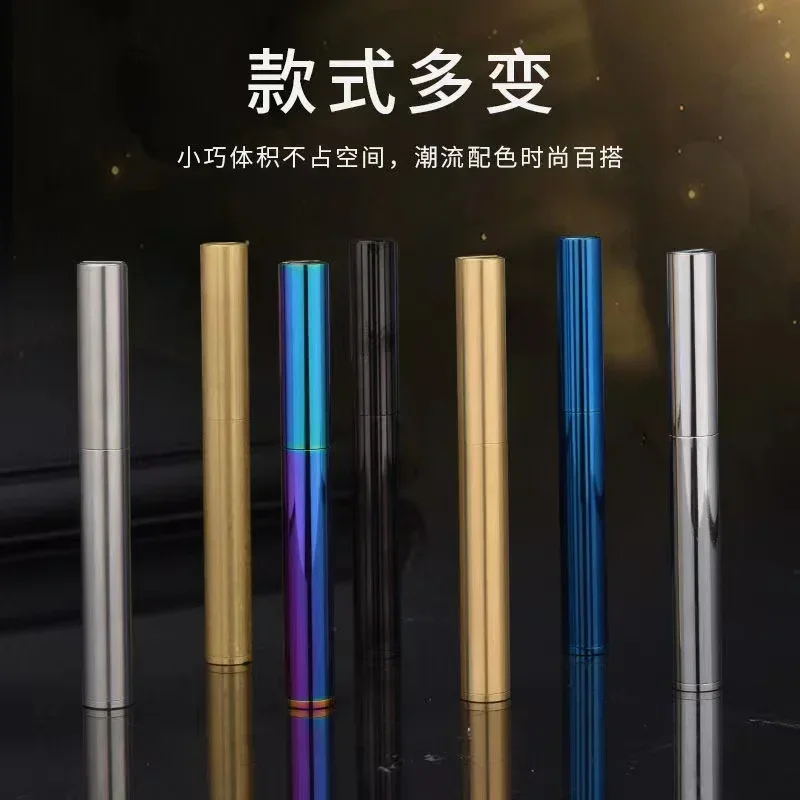 2024 nuevo latón Nunchakus encendedores Mini muela Retro encendido a prueba de viento sin pedernal fuego hombres fumar juguete para regalo