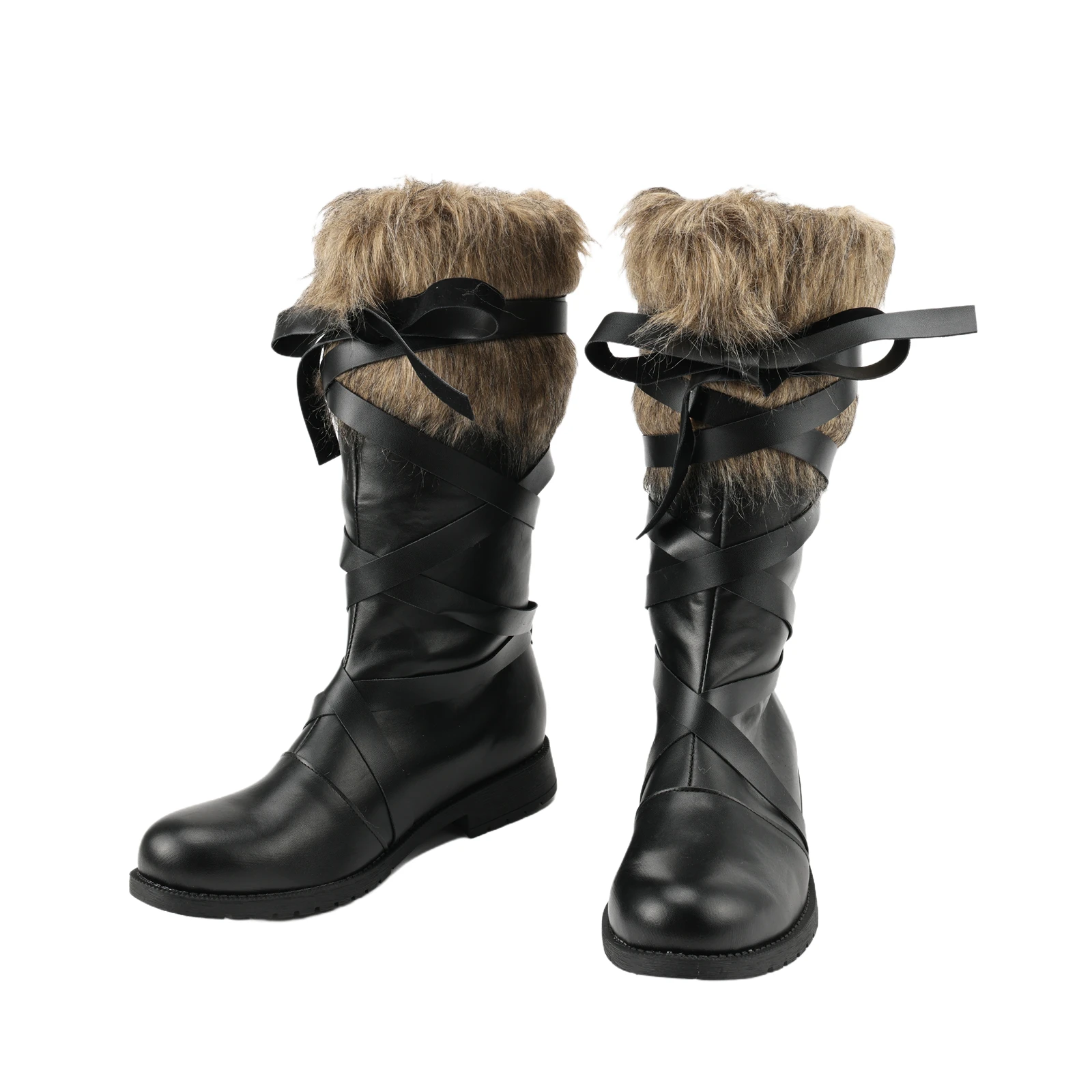 Wasteland Post-apocalyptic Boots, Vintage Doomsday Survival Shoes, Gothic Distressed Style, Unisex Roleplay Cosplay Costume Foot
