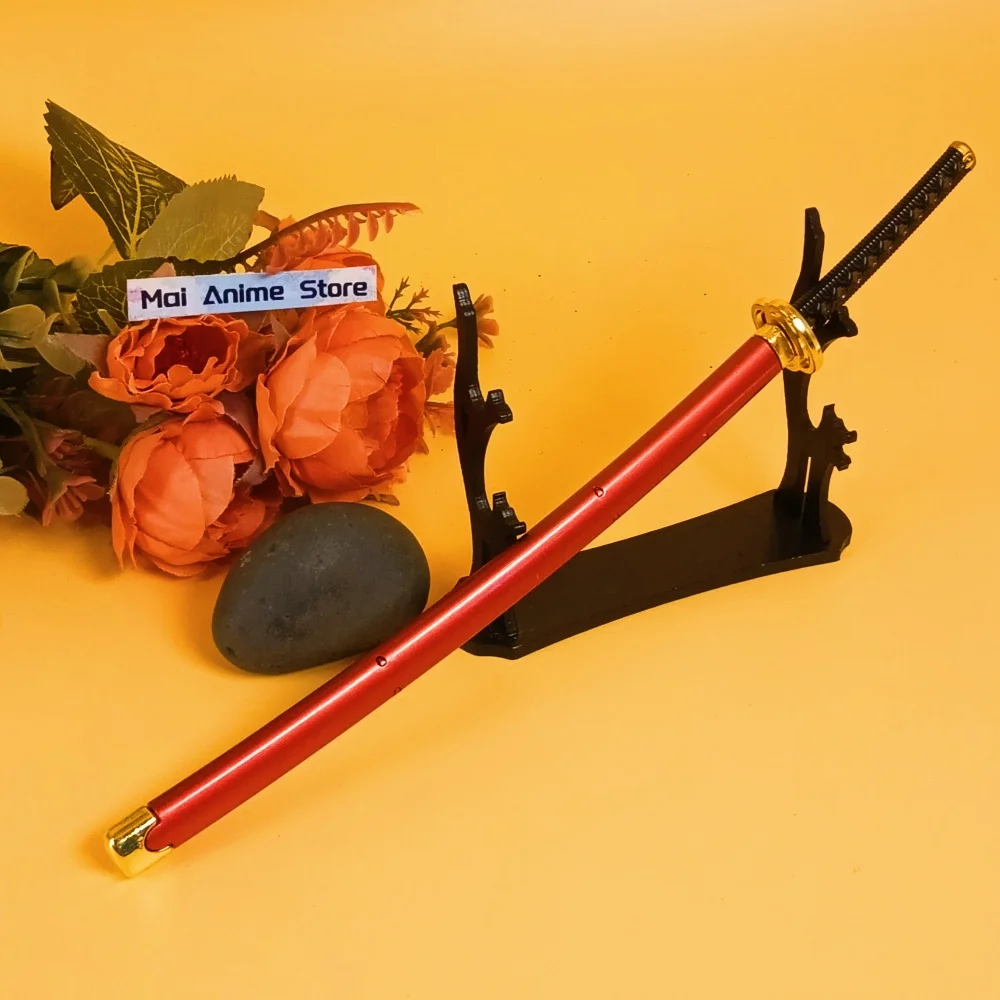 Couteau Ninja Demon Slayer Katana de 10 pouces, taille réelle, Anime japonais, épée Metel, petit sabre de samouraï Original en métal, jouet non tranchant, cadeau