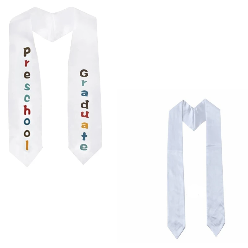 140cm/180cm Grad Season Preschool Kids Graduation Stole Sash for Academic Commencements Etiquettes Belts Party Decors DXAA