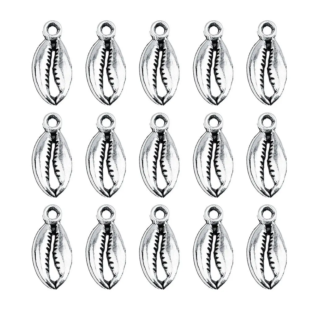 30Pcs Alloy Sea Creature Pendants Vintage Conch Shape DIY Jewelry Making Accessories for Earrings Necklaces Bracelets