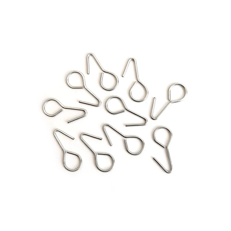 100pcs Metal Ring Tail S-Hooks For Car Truck SUV Auto Seat Covers 1.5cm*28mm Car Seat Hook Metal S-shaped Hook