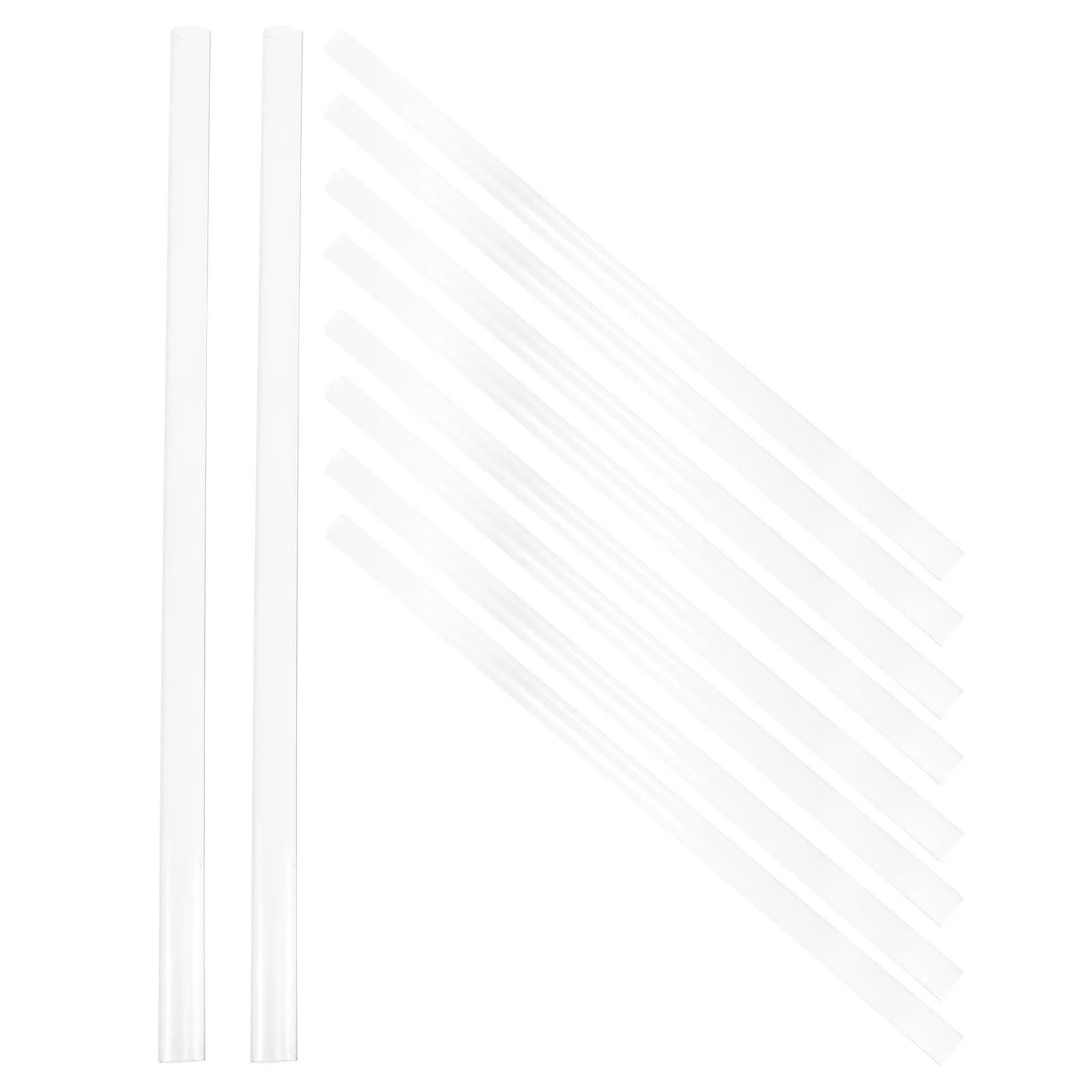 

10pcs Transparent Folders Loose Leaf Binder Binding Bars Sturdy Plastic For School Office Home Paper Binder Clips Slide Binders