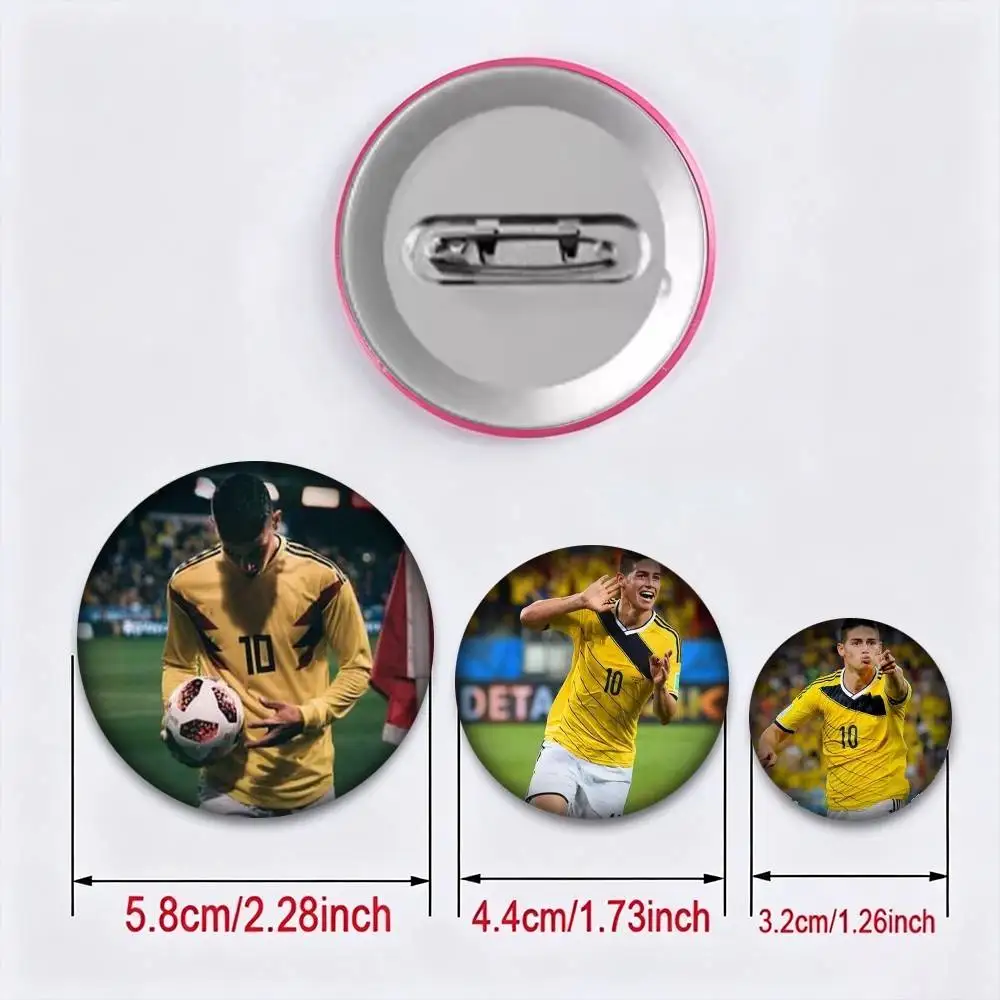 Legend J-James R-Rodriguez 25 32 44 58 75mm Badges Personalized Round Brooches Pins Accessory Gift
